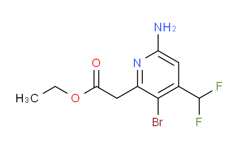 AM133522 | 1806062-11-2 | Ethyl 6-amino-3-bromo-4-(difluoromethyl)pyridine-2-acetate