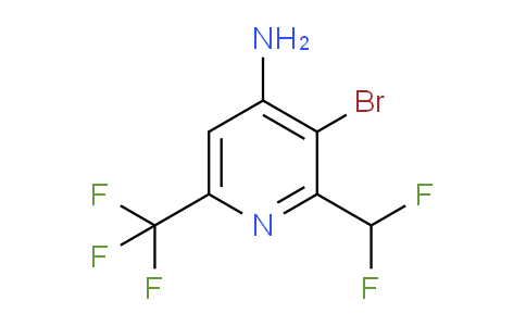 AM133525 | 1804695-01-9 | 4-Amino-3-bromo-2-(difluoromethyl)-6-(trifluoromethyl)pyridine