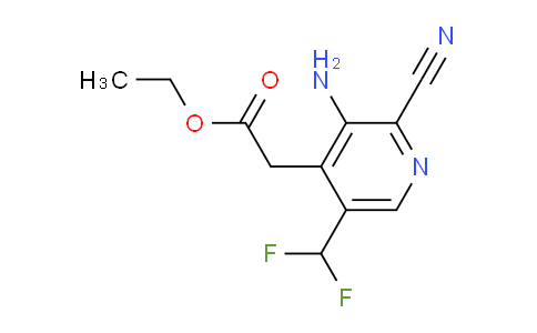 AM133538 | 1804485-96-8 | Ethyl 3-amino-2-cyano-5-(difluoromethyl)pyridine-4-acetate