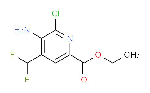 Ethyl 3-amino-2-chloro-4-(difluoromethyl)pyridine-6-carboxylate