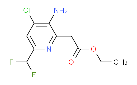 Ethyl 3-amino-4-chloro-6-(difluoromethyl)pyridine-2-acetate