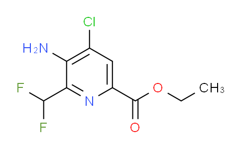 Ethyl 3-amino-4-chloro-2-(difluoromethyl)pyridine-6-carboxylate