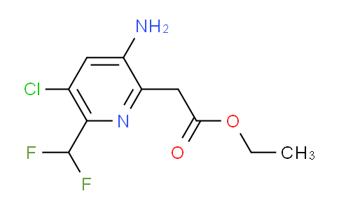 AM133576 | 1805101-60-3 | Ethyl 3-amino-5-chloro-6-(difluoromethyl)pyridine-2-acetate