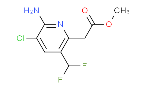 AM133616 | 1805345-41-8 | Methyl 2-amino-3-chloro-5-(difluoromethyl)pyridine-6-acetate