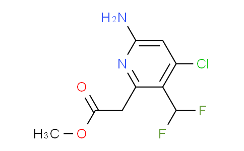 Methyl 6-amino-4-chloro-3-(difluoromethyl)pyridine-2-acetate