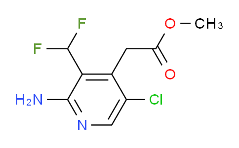 Methyl 2-amino-5-chloro-3-(difluoromethyl)pyridine-4-acetate