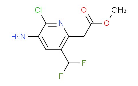Methyl 3-amino-2-chloro-5-(difluoromethyl)pyridine-6-acetate