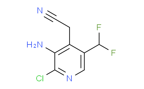 3-Amino-2-chloro-5-(difluoromethyl)pyridine-4-acetonitrile