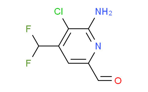 2-Amino-3-chloro-4-(difluoromethyl)pyridine-6-carboxaldehyde