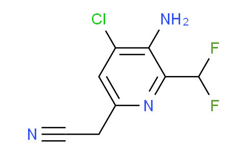 AM133694 | 1806812-06-5 | 3-Amino-4-chloro-2-(difluoromethyl)pyridine-6-acetonitrile