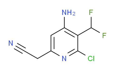4-Amino-2-chloro-3-(difluoromethyl)pyridine-6-acetonitrile