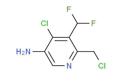 5-Amino-4-chloro-2-(chloromethyl)-3-(difluoromethyl)pyridine