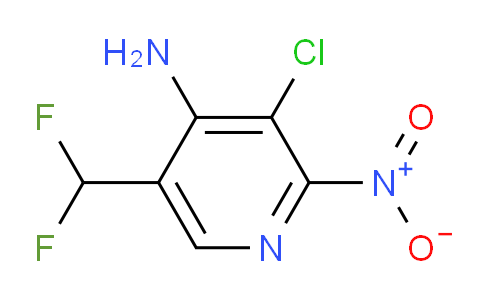 4-Amino-3-chloro-5-(difluoromethyl)-2-nitropyridine