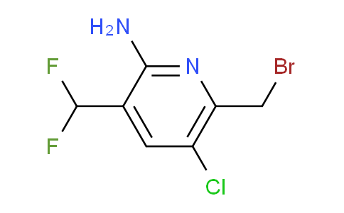 2-Amino-6-(bromomethyl)-5-chloro-3-(difluoromethyl)pyridine