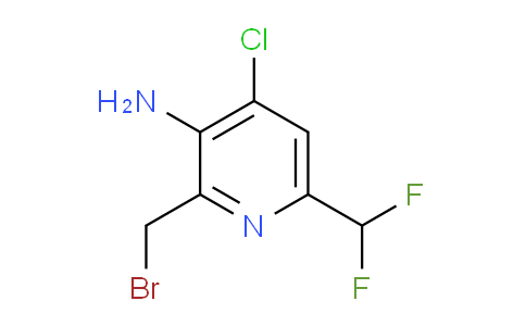 3-Amino-2-(bromomethyl)-4-chloro-6-(difluoromethyl)pyridine