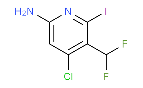 6-Amino-4-chloro-3-(difluoromethyl)-2-iodopyridine
