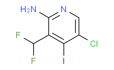 2-Amino-5-chloro-3-(difluoromethyl)-4-iodopyridine