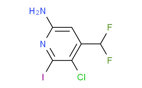 6-Amino-3-chloro-4-(difluoromethyl)-2-iodopyridine