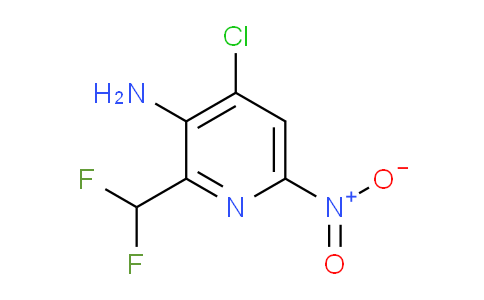 3-Amino-4-chloro-2-(difluoromethyl)-6-nitropyridine