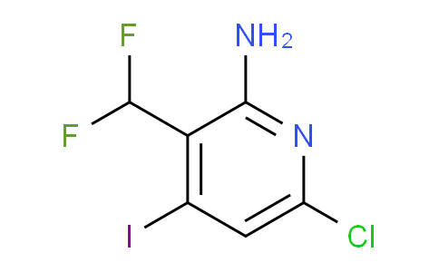 2-Amino-6-chloro-3-(difluoromethyl)-4-iodopyridine