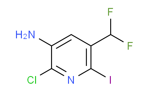 3-Amino-2-chloro-5-(difluoromethyl)-6-iodopyridine