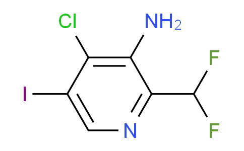3-Amino-4-chloro-2-(difluoromethyl)-5-iodopyridine