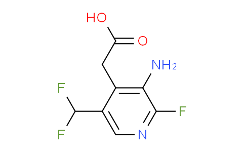 3-Amino-5-(difluoromethyl)-2-fluoropyridine-4-acetic acid