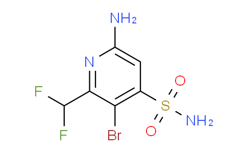 6-Amino-3-bromo-2-(difluoromethyl)pyridine-4-sulfonamide