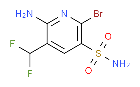 2-Amino-6-bromo-3-(difluoromethyl)pyridine-5-sulfonamide