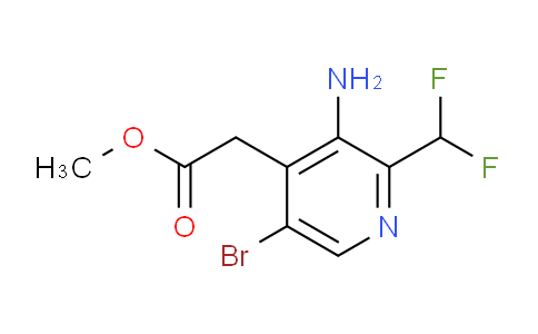 AM134026 | 1806061-10-8 | Methyl 3-amino-5-bromo-2-(difluoromethyl)pyridine-4-acetate