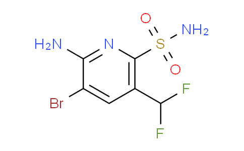 2-Amino-3-bromo-5-(difluoromethyl)pyridine-6-sulfonamide