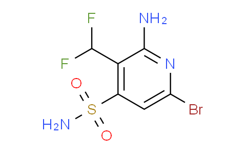 2-Amino-6-bromo-3-(difluoromethyl)pyridine-4-sulfonamide