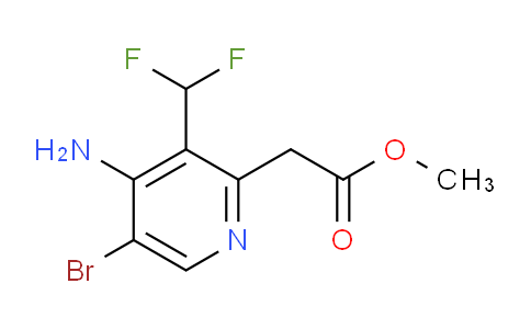 Methyl 4-amino-5-bromo-3-(difluoromethyl)pyridine-2-acetate