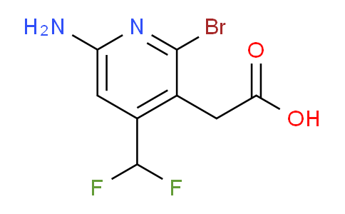 6-Amino-2-bromo-4-(difluoromethyl)pyridine-3-acetic acid