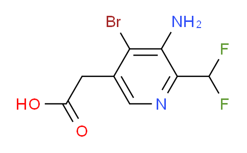 AM134079 | 1805347-06-1 | 3-Amino-4-bromo-2-(difluoromethyl)pyridine-5-acetic acid