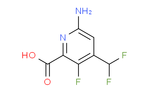 AM134086 | 1806833-54-4 | 6-Amino-4-(difluoromethyl)-3-fluoropyridine-2-carboxylic acid