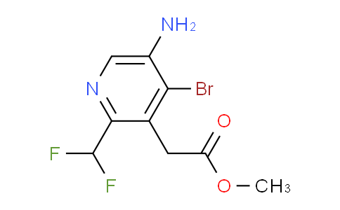 Methyl 5-amino-4-bromo-2-(difluoromethyl)pyridine-3-acetate
