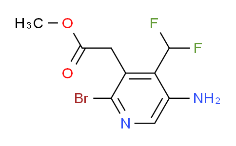 Methyl 5-amino-2-bromo-4-(difluoromethyl)pyridine-3-acetate