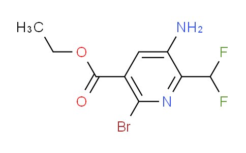 Ethyl 3-amino-6-bromo-2-(difluoromethyl)pyridine-5-carboxylate