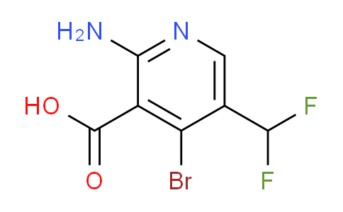 2-Amino-4-bromo-5-(difluoromethyl)pyridine-3-carboxylic acid