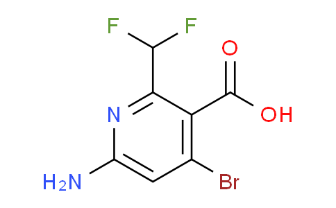 6-Amino-4-bromo-2-(difluoromethyl)pyridine-3-carboxylic acid