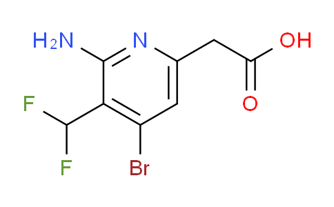 2-Amino-4-bromo-3-(difluoromethyl)pyridine-6-acetic acid