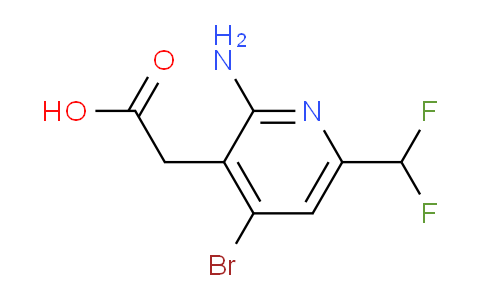 2-Amino-4-bromo-6-(difluoromethyl)pyridine-3-acetic acid
