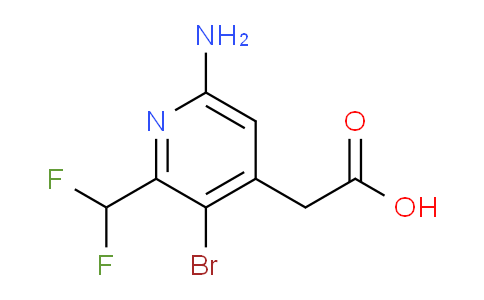 6-Amino-3-bromo-2-(difluoromethyl)pyridine-4-acetic acid