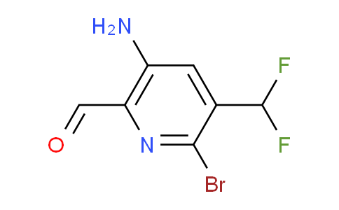 AM134305 | 1804696-17-0 | 5-Amino-2-bromo-3-(difluoromethyl)pyridine-6-carboxaldehyde