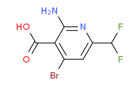 2-Amino-4-bromo-6-(difluoromethyl)pyridine-3-carboxylic acid