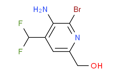 3-Amino-2-bromo-4-(difluoromethyl)pyridine-6-methanol