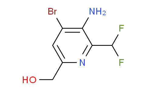 3-Amino-4-bromo-2-(difluoromethyl)pyridine-6-methanol