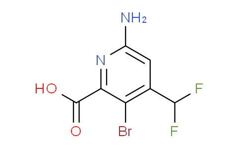 AM134385 | 1804450-31-4 | 6-Amino-3-bromo-4-(difluoromethyl)pyridine-2-carboxylic acid