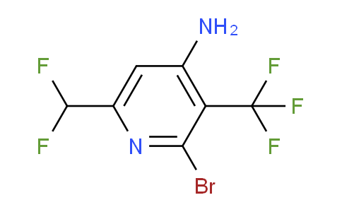 4-Amino-2-bromo-6-(difluoromethyl)-3-(trifluoromethyl)pyridine